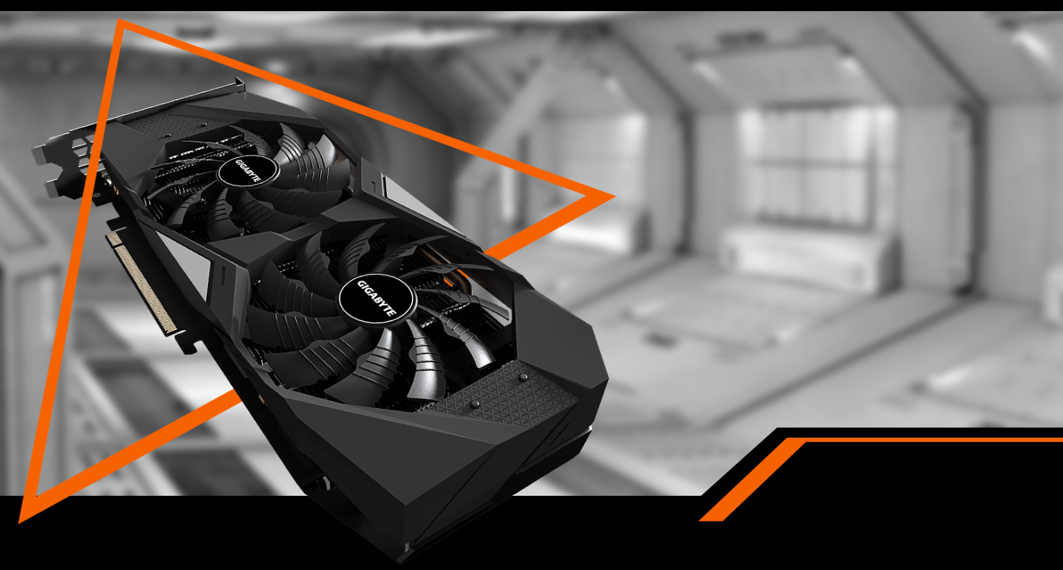 GeForce® RTX 2060 SUPER™ WINDFORCE OC 8G Graphics Card with background