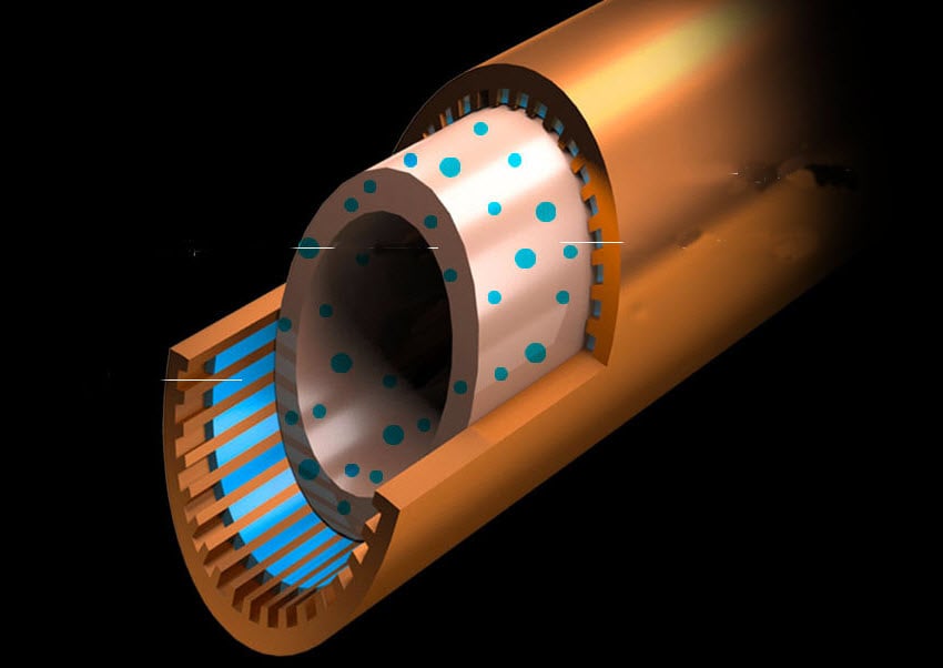 the internal stucture of composite heat pipe