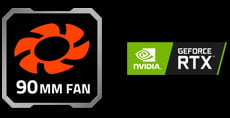 features icon for Windforce, OC EDITION, NVIDIA Geforce RTX