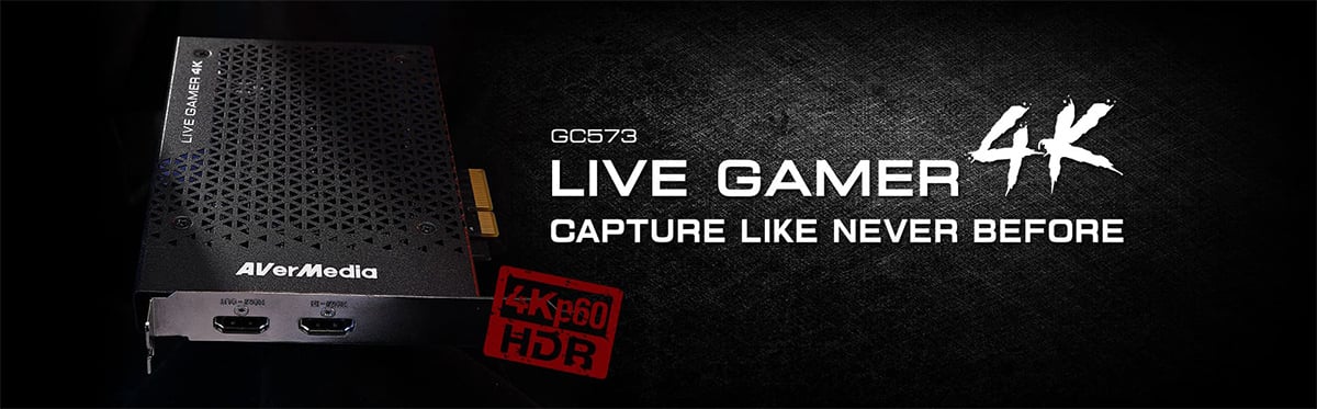AVerMedia Live Gamer 4K - 4Kp60 HDR Capture Card, Ultra-Low