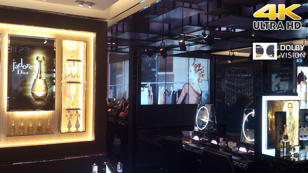 A Modern Luxury Setting with Fancy Perfumes, Displays and Products