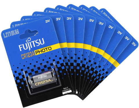 Fujitsu CR123A photo batteries