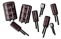 100% JAPANESE 105°C CAPACITORS Floating Next to Each Other