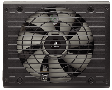 Overhead view of the Corsair HX 750