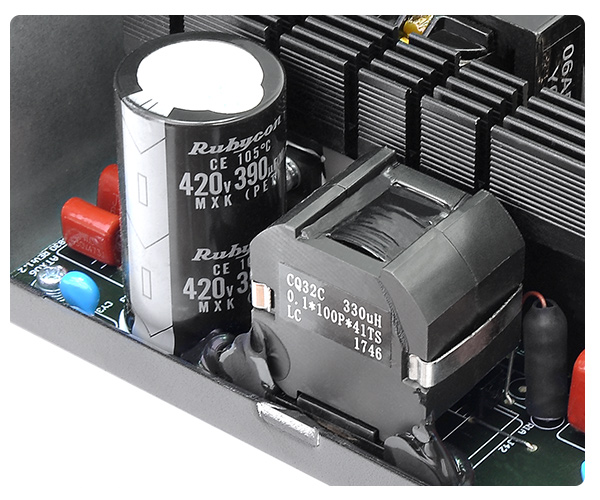 High Quality Japanese Capacitor in the Thermaltake Toughpower GX1 RGB Power Supply