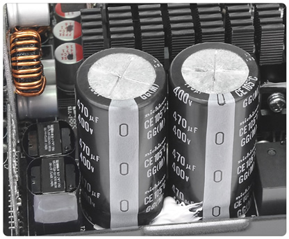 Japanese Capacitors close-up