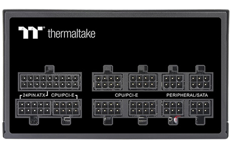 Thermaltake Toughpower GF1 750W - TT Premium Edition ports close-up