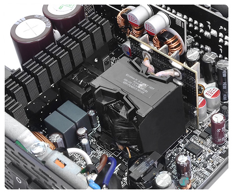 High Amperage Single Design inside the thermaltake power supply