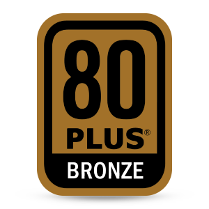 80 PLUS BRONZE badge