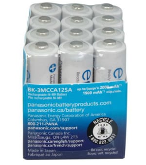 Panasonic Eneloop BK-4MCCA4BA Pre-Charged Nickel Metal Hydride AAA  Rechargeable Batteries, 4-Battery Pack 