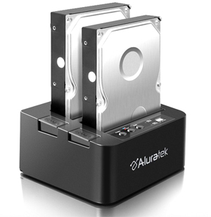 USB 3.0 Superspeed Dual Bay SATA Hard Drive Duplicator