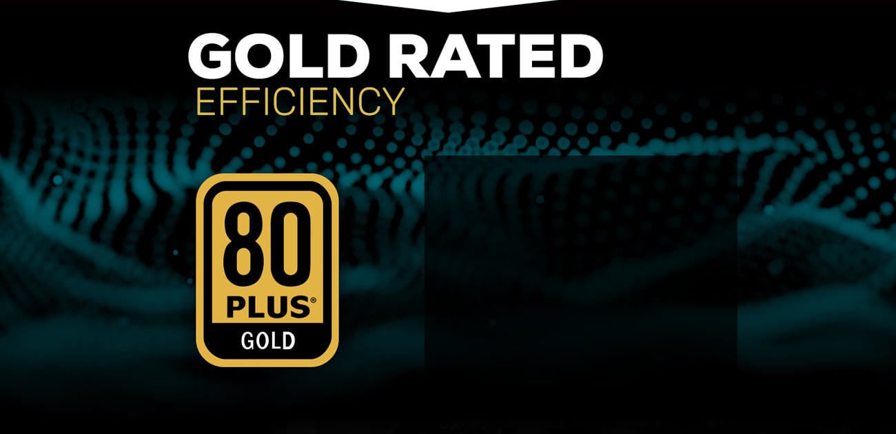 Gold rated and 80 Plus certification icon