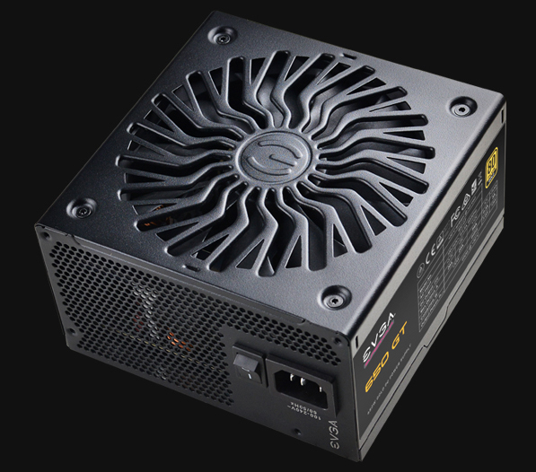 EVGA SuperNOVA 650 GT Power Supply side view