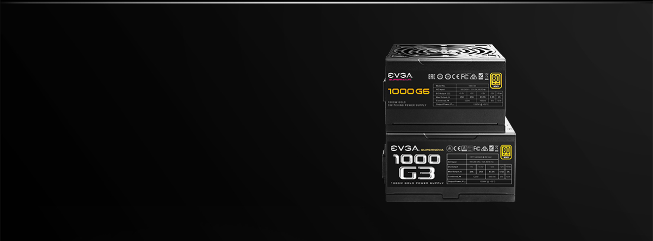 EVGA 1000 G6 - Fuente de alimentación 1000W 80+ Gold