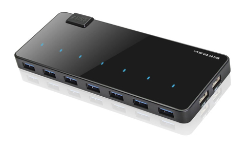 Anker 68ANHUB-B7A USB 3.0 7-Port Hub with Charging Ports (5V / 2.1A and ...