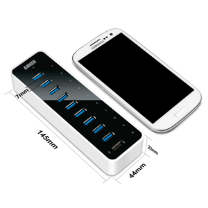 Anker USB 3.0 9-Port Hub + 5V 2.1A Charging Port
