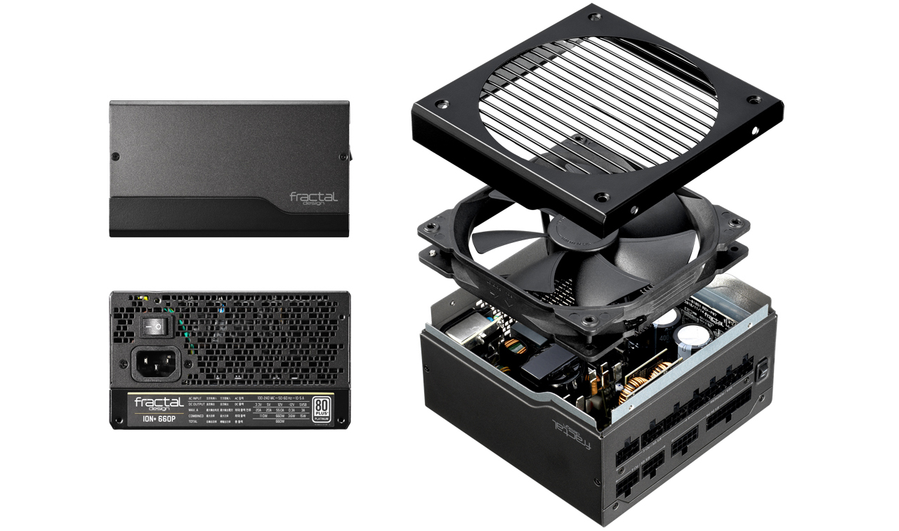 Fractal Ion+ Platinum Power Supply Angles and Interior Components