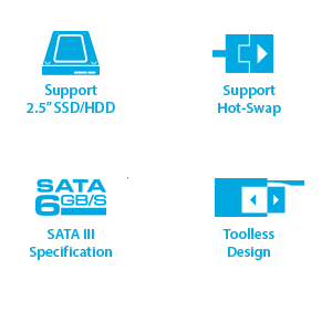 VANTEC MRK-235ST 2.5 inch  to 3.5 inch SATA SSD/HDD Converter