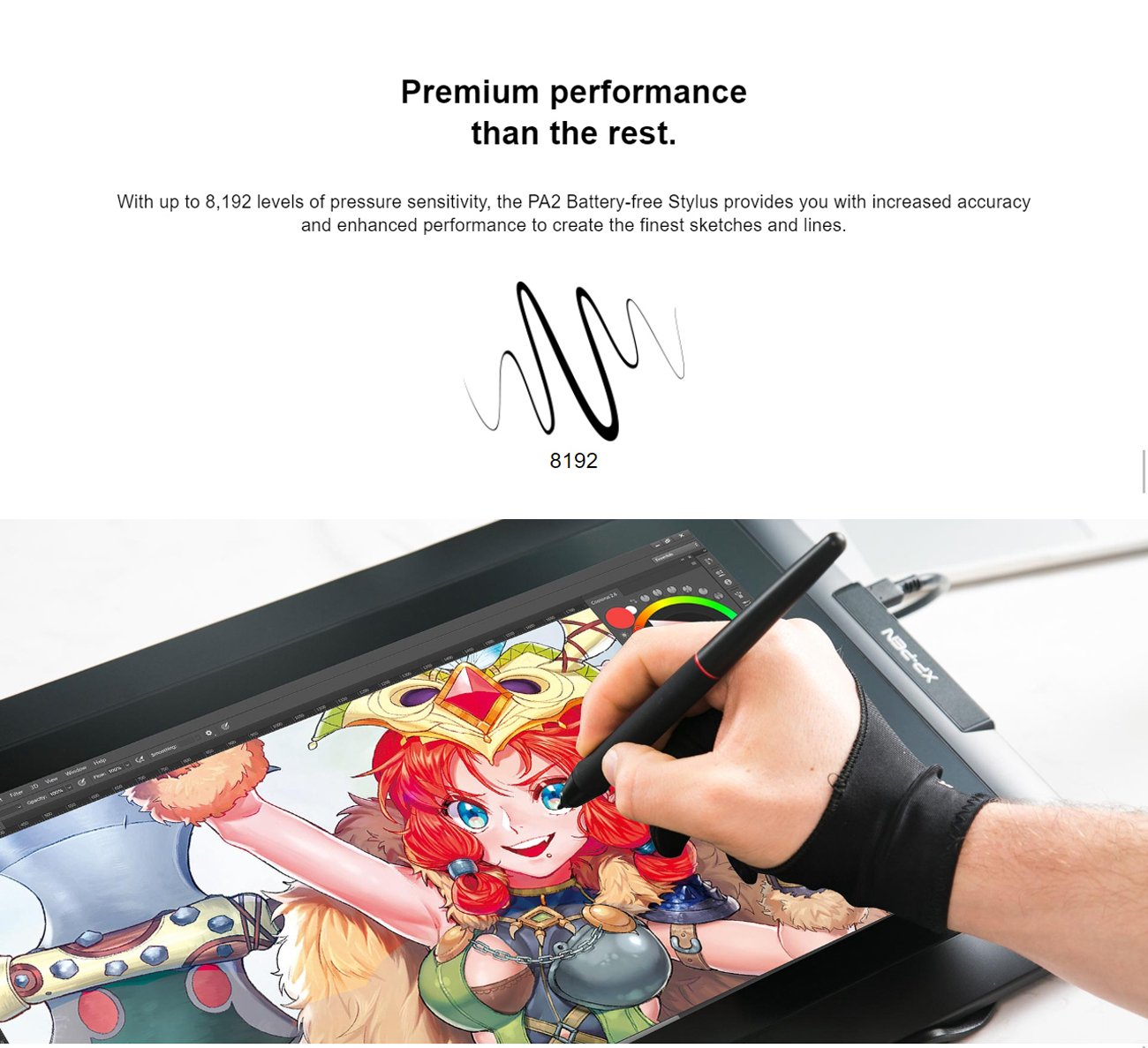 15.6 Drawing Tablet with Screen XPPen Artist 15.6 Pro Tilt Support Graphics Tablet Full-Laminated Red Dial (120% sRGB) Drawing Monitor Display 8192