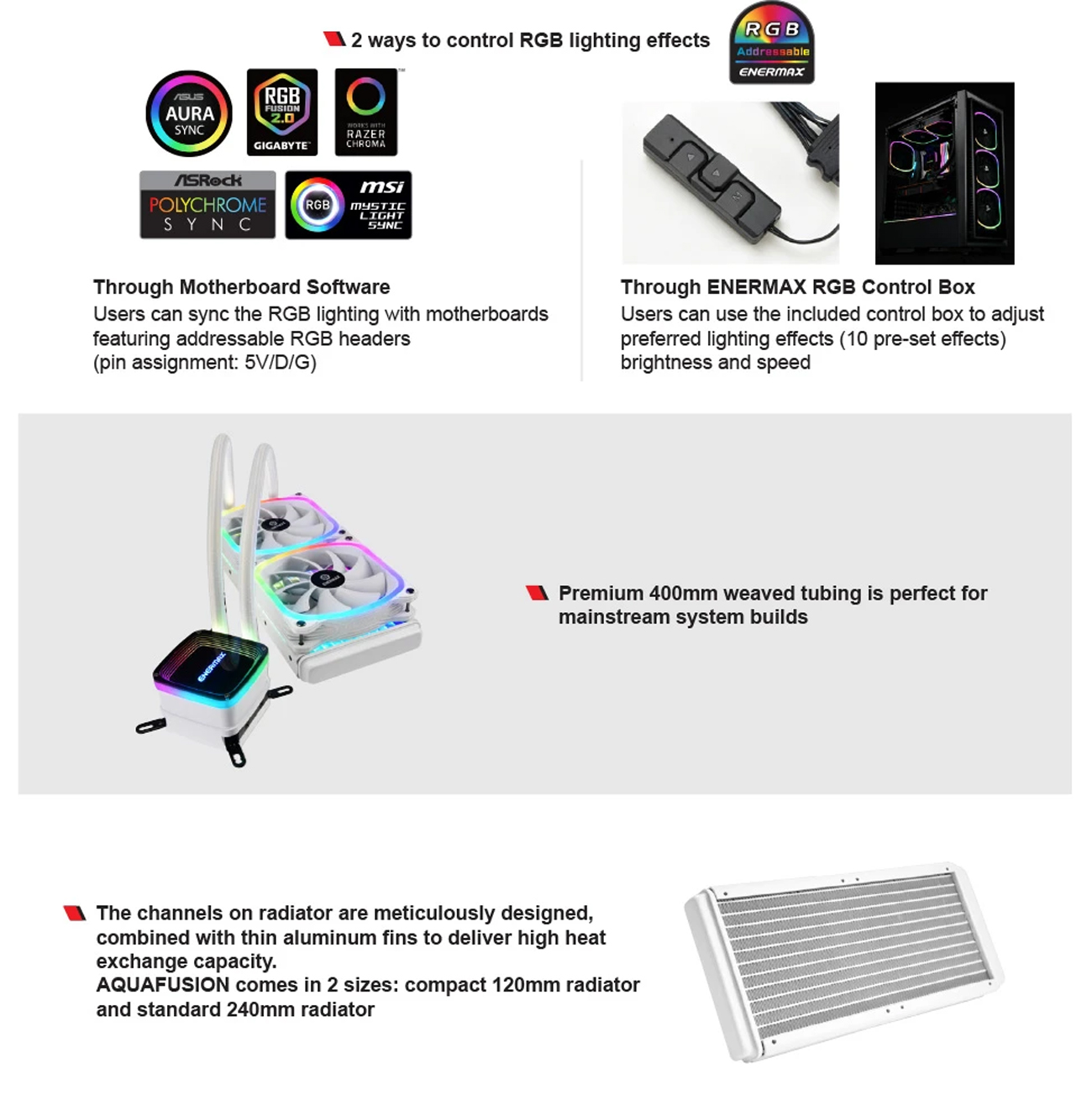 Enermax AQUAFUSION 240 CPU Liquid Cooler 