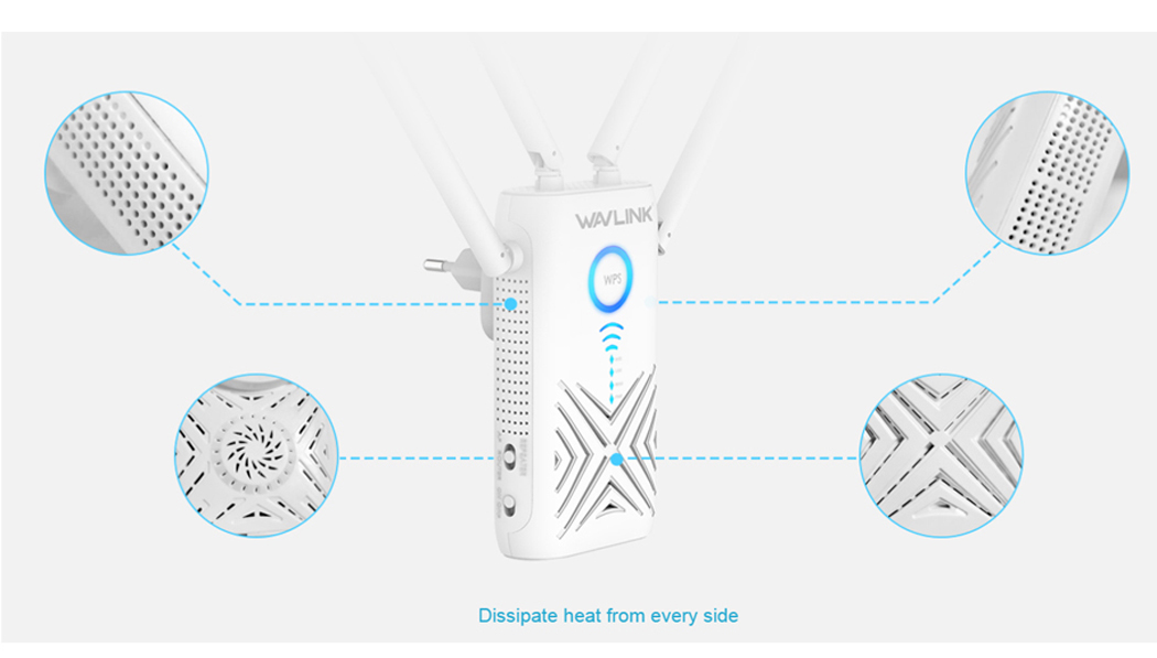 AERIAL D4Q WL-WN576G3 AC1200 Dual-band Wi-Fi Range Extender with