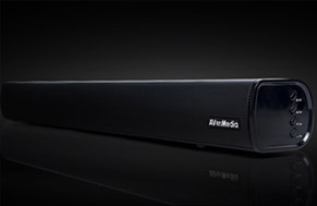 AverMedia GS331 Soundbar angled to the left