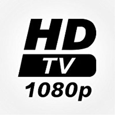 HD TV 1080p Text Graphic
