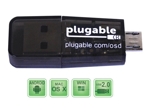 USB2-OTGTF USB to MicroSD Card Reader w/ OTG Support