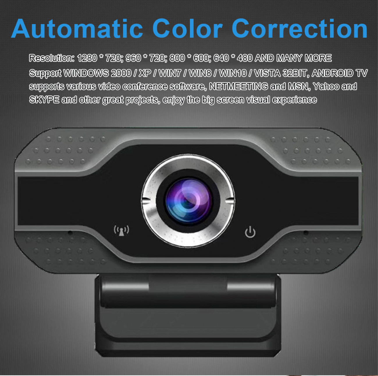 BGFAX 1080P PC Gamer caméra Web USB HD vidéo Microphone pixels