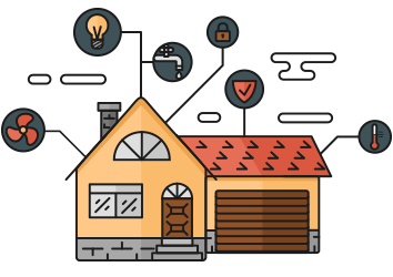 an illustraion showing how AudioWeave is integrated with your smart home system