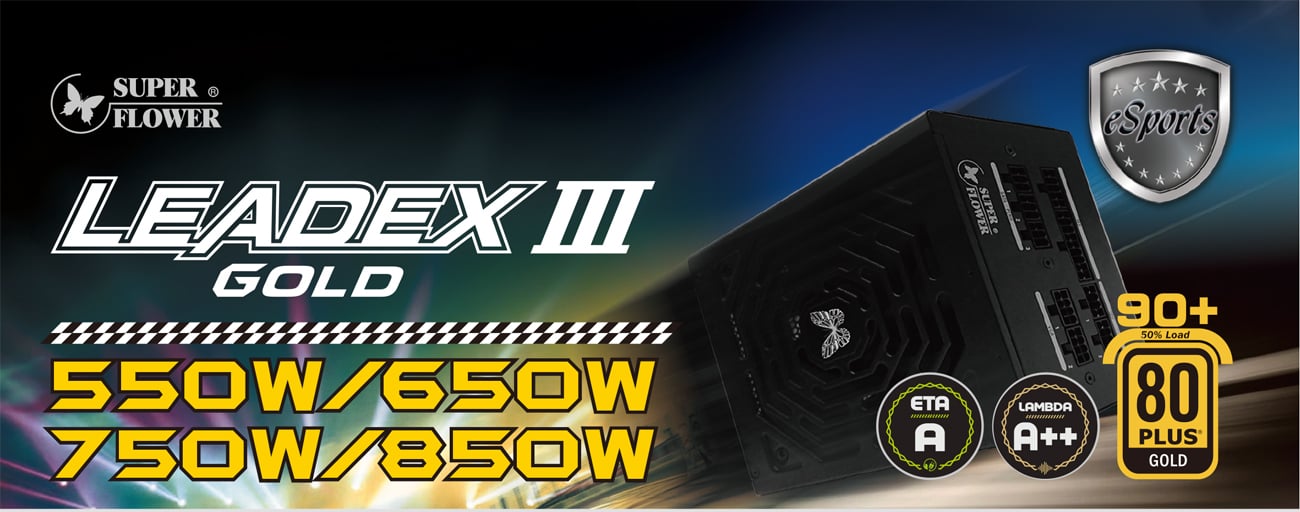 LEADEX III GOLD 850W PCIe 5.0 (BK) Super Flower