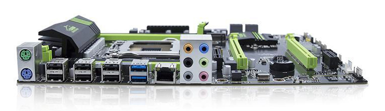 I/O ports of Jinsha X79-P ATX Motherboard