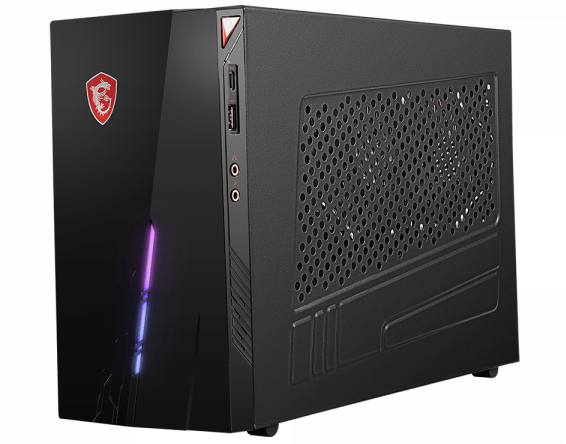 MSI infinite s desktop pc angled to the left