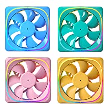 Vetroo CF120 120mm Case Fan 5V 3 PIN Addressable RGB MB Sync PC Cooling Fan with Yellow