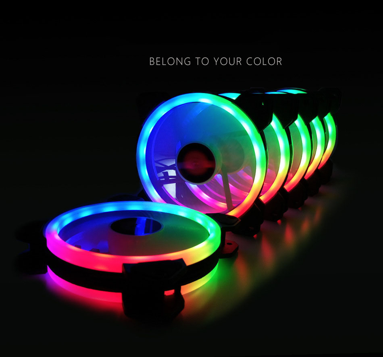Kit RGB LED PWM Case Fans