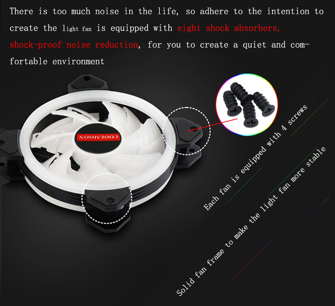 Kit RGB LED PWM Case Fans
