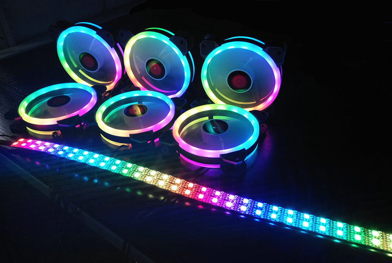 Kit RGB LED PWM Case Fans
