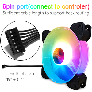 3 Pack RGB Case Fans