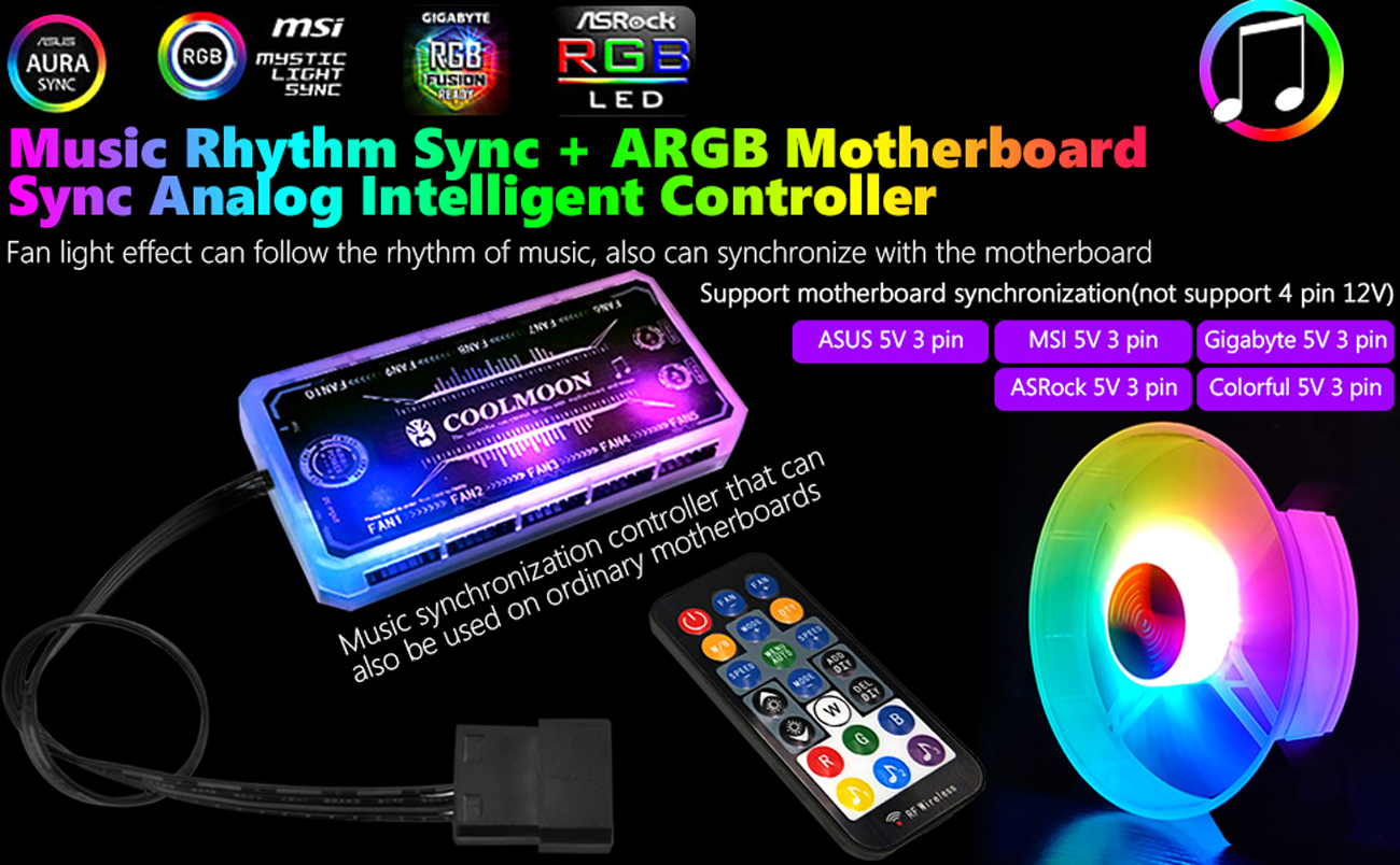 3 Pack RGB Case Fans