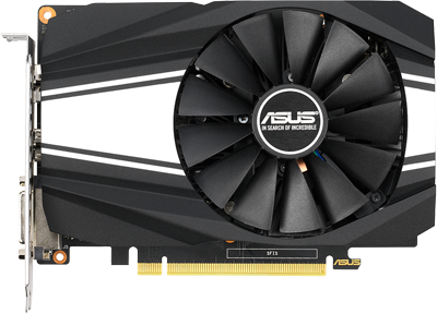  Front view of the card in standing position  