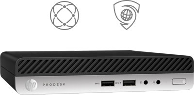 HP ProDesk 400 G5 - mini desktop - Core i3 9100T 3.1 GHz - 4