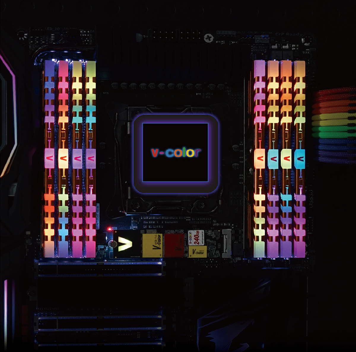 V-Color SKYWALKER PRISM RGB 8GB DDR4 3000 (PC4 24000) Desktop Memory ...