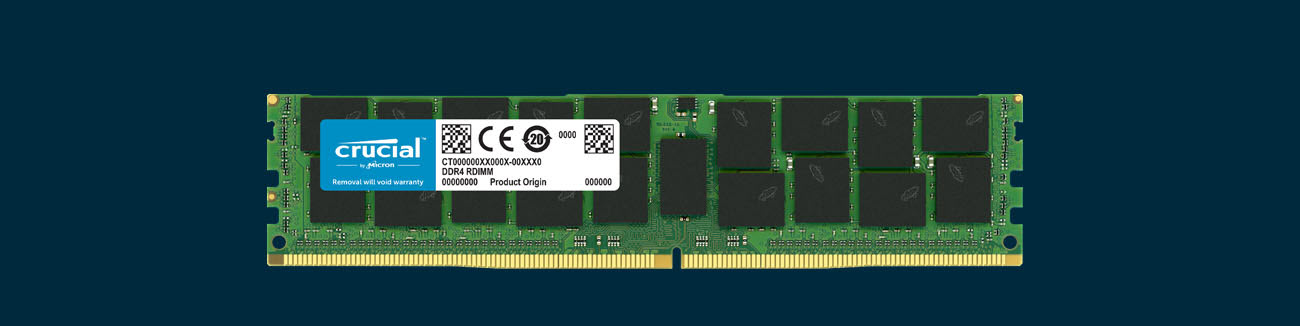 Crucial 32G 288-Pin DDR4 SDRAM ECC Buffered / Registered DDR4 2400