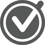 Checkmark in a circle icon