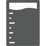 marked beaker with fluid icon