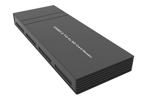 U3-4SD USB 3.0 Card Reader with Four SD Slots 