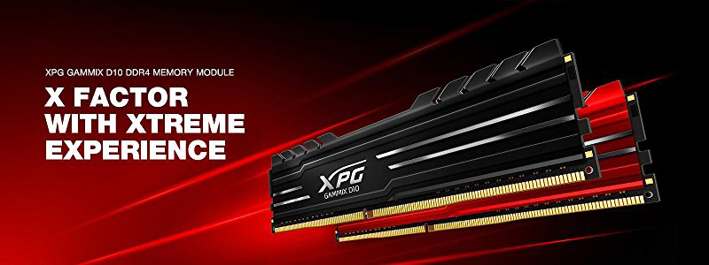 XPG GAMMIX D10 8GB (2 x 4GB) DDR4 3000 (PC4 24000) Desktop Memory