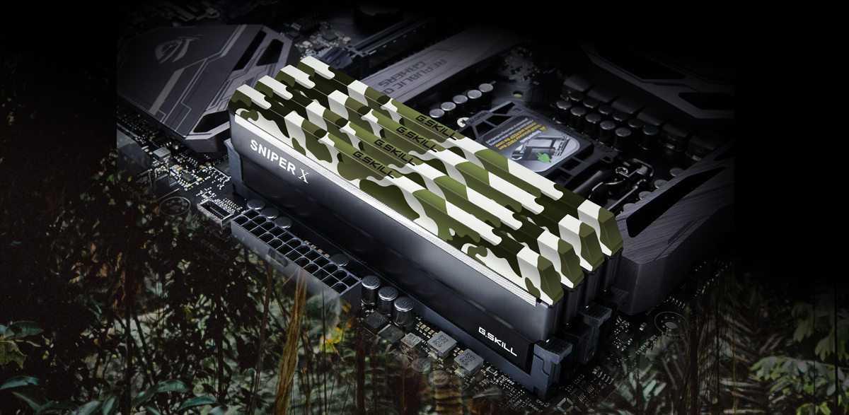 G.SKILL Sniper X Series 64GB (4 x 16GB) DDR4 3600 (PC4 28800