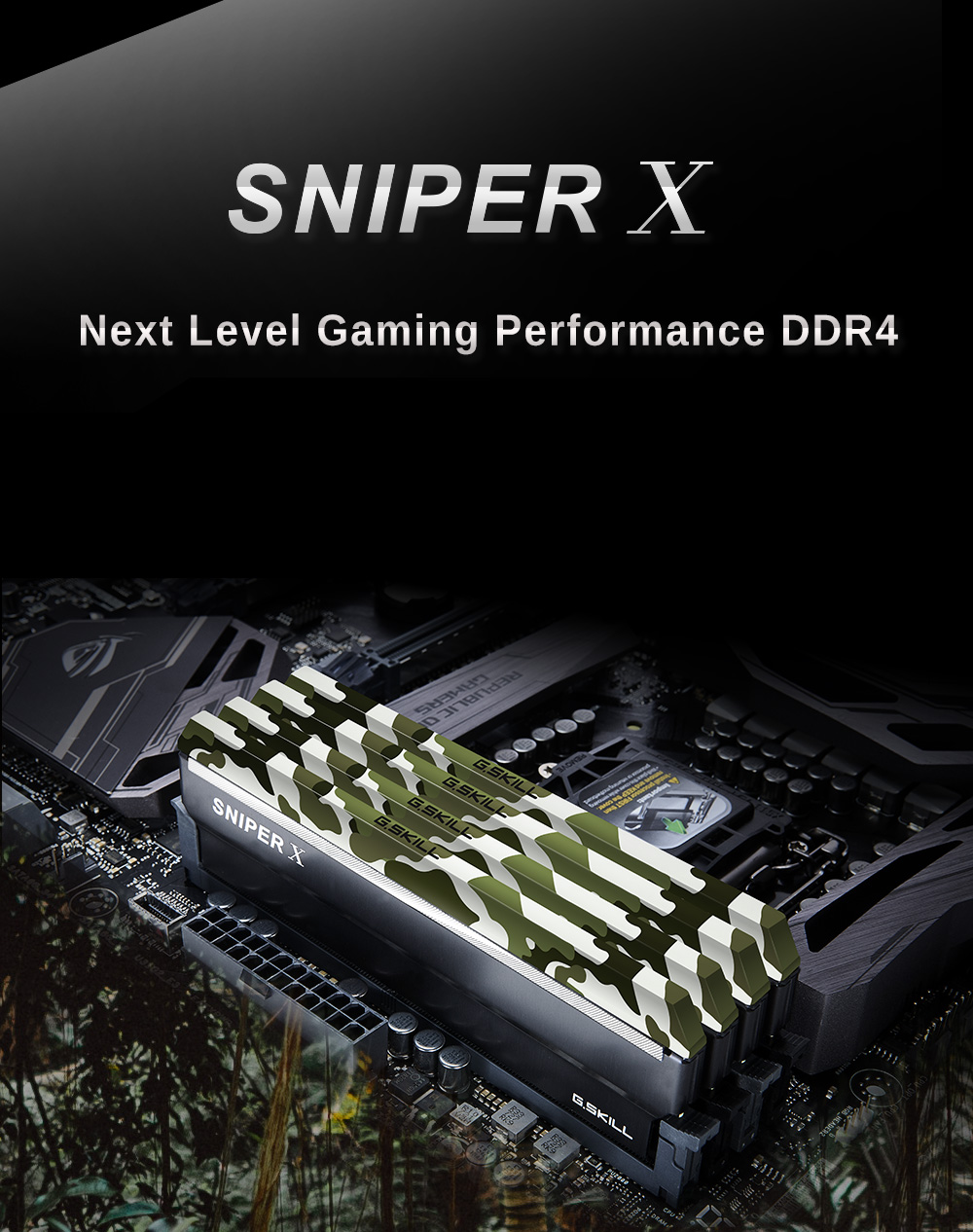 G.SKILL Sniper X Series 16GB (2 x 8GB) DDR4 3600 (PC4 28800