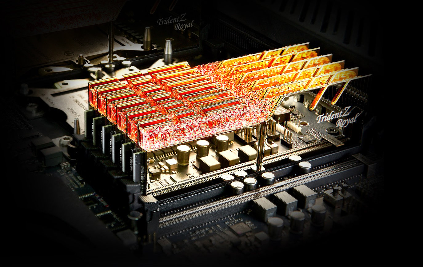 G.Skill Trident Z Royal 16GB DDR4 3600MHz Memory Module (16GB, 2x8GB, DDR4,  3600MHz)